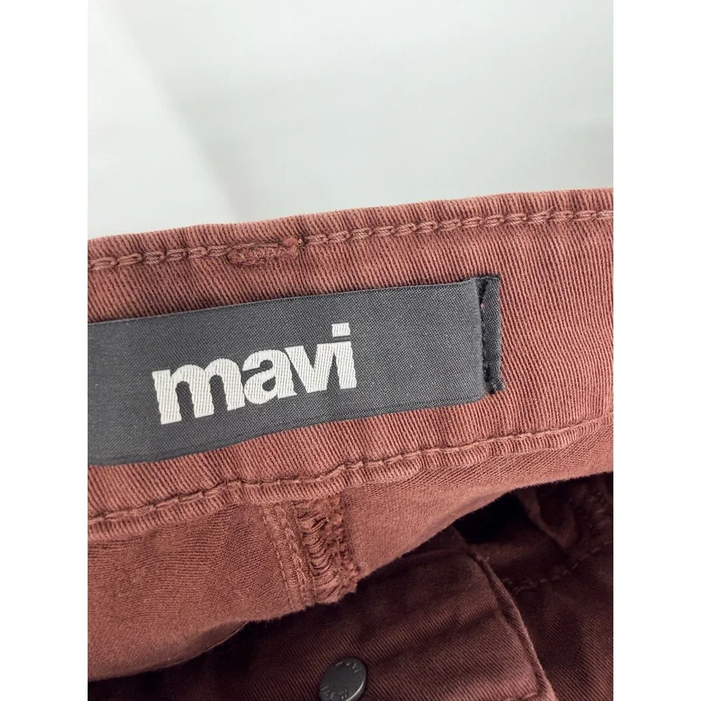 Mavi Jake Slim Leg Pants Mens 34x32 Brick Twill NWT Red Brown Jeans